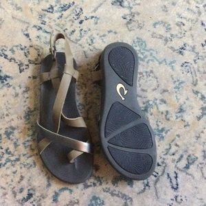Olukai Sandals size 7 Grey pair